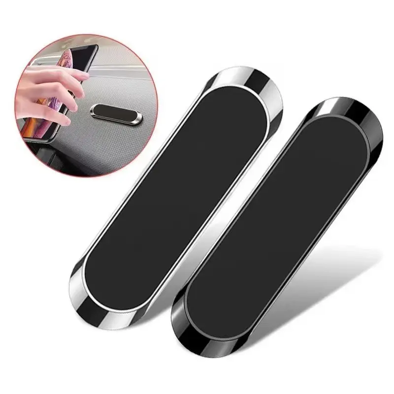 Flat Magnetic Phone Stand, Silver Color, Car Dashboard, Wall, Truck Mount, Universal iPad Magnet Kit, iPhone Magnetic Holder