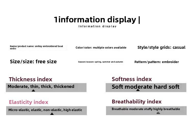 Short Trendy 1 Pair Happy Expression Ankle Socks Sports Socks Women Soft Cotton Invisible Socks With Smile Expression Design Lightweight Breathable Suitable For Work School Sports And Yoga Women Clothing Cute Elastic Daily Wear Atmosphere Womenswear compr