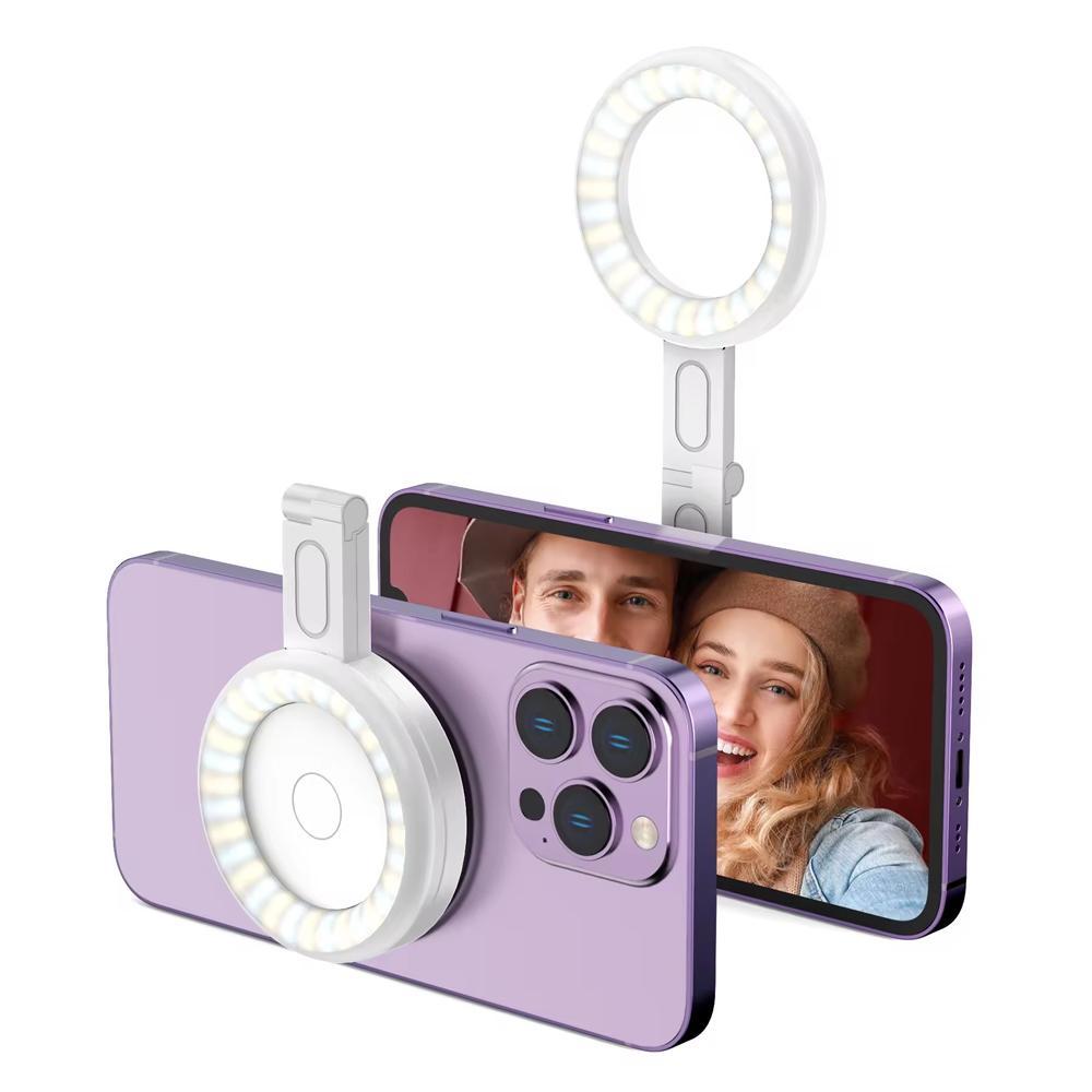 Portable Magnetic Fill Light, 1 Count USB Rechargeable Selfie Light, Compact and Portable Photography Light, Outdoor Mini Pocket Lamp