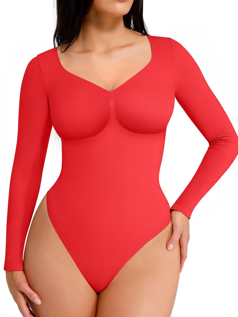Women's Seamless Sculpt Long Sleeve Thong Comfortable Bodysuit for Tops and Underwear Lady Comfort Basic dealsforyoudays Women's Seamless Sculpt Long Sleeve Thong Comfortable Bodysuit for Tops and Underwear Lady Comfort Basic dealsforyoudays