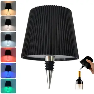 Touch Cordless Wine Bottle Lamp, LedAtmosphere Lights, 3 Colors and SteplessDimming, RGB and 2 Color Changing Modes, USBRechargeable Table Lamp, Suitable for Bars,Restaurants, Bedrooms and Camping, HomeDecor Light, Ambient Decor Lighting