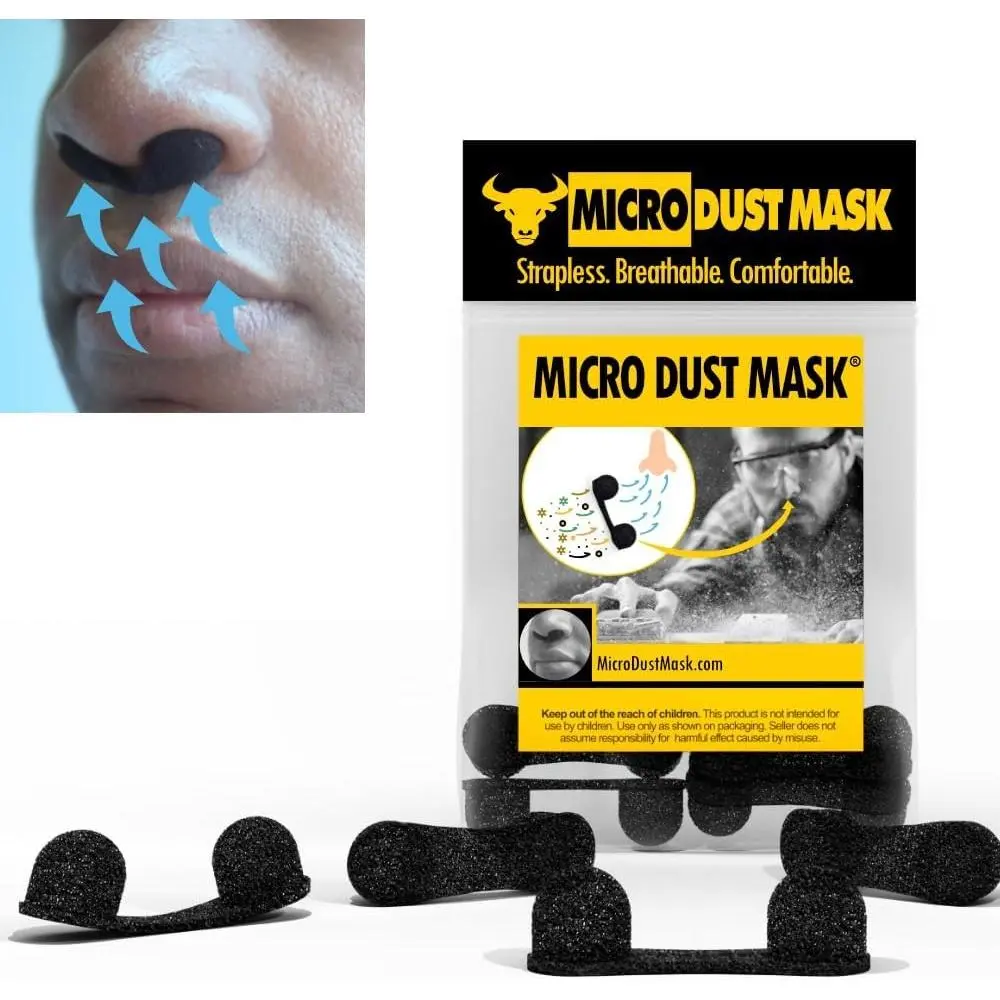 Disposable Breathable Nose Dust Mask Filter Blocker for Woodworking Lawn Mowing Construction