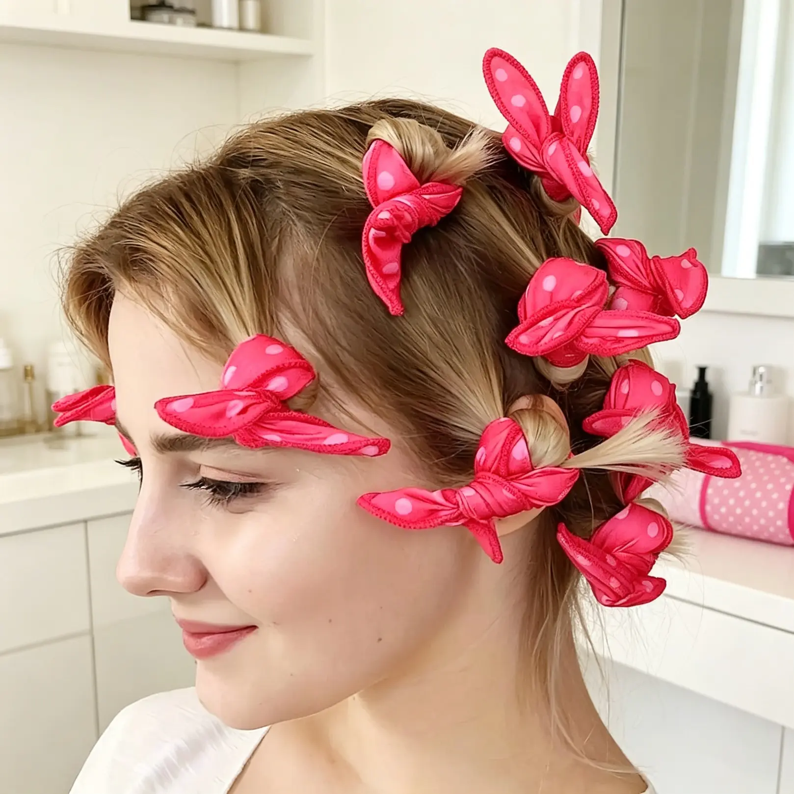 Flexible Soft Heatless Hair Curlers, Sponge Sleeping Hair Styling Rollers, No Heat Diy Styling Tool, Create Natural Waves And Soft Curls For Daily Hairstyle At Home