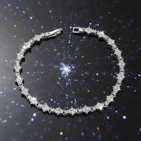 Gold & Silver Bracelets for Unisex, Hip Hop Cubic Zirconia Bracelet, Fashionable Bracelet, Sparkling Elegant Jewelry, Classic Gift for Birthday, Anniversary, Special Occasions, Bangle