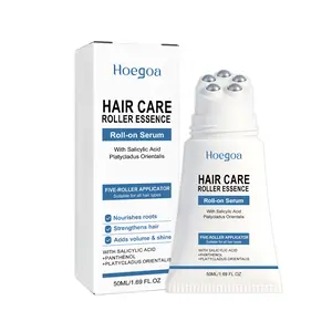 Hoegoa Moisturizing Hair Care Roll-On Essence gently nourishes and massages the scalp, providing daily freshness, smoothness, and volume for hair care
