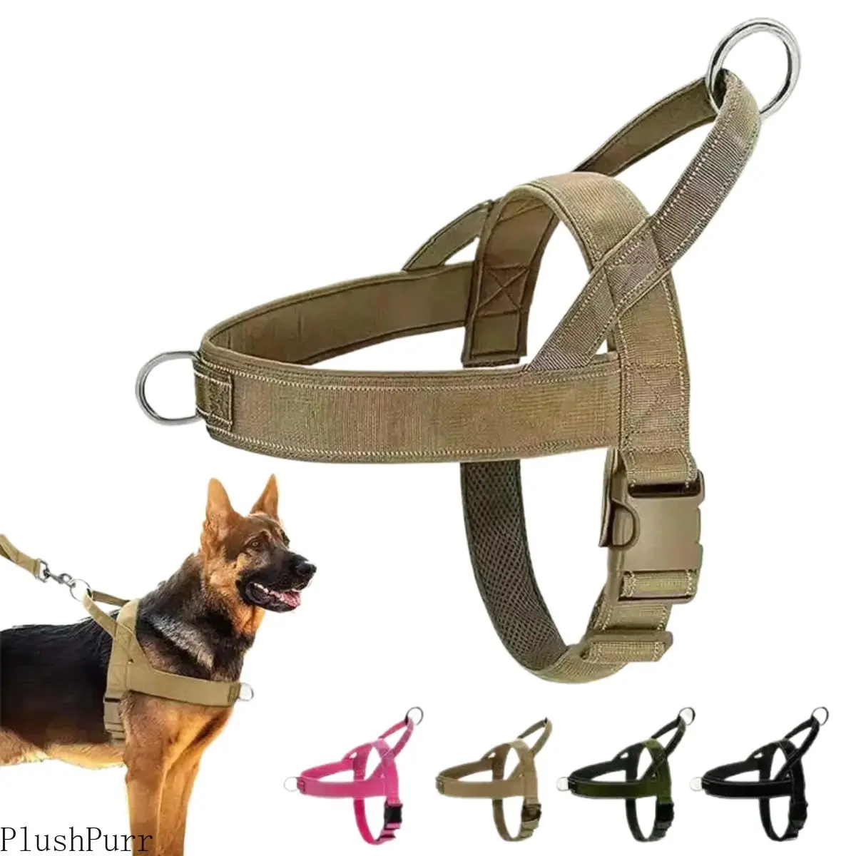 No Pull Adjustable Dog Harness Chafe Resistant Lightweight Comfort Pet Vest Harness Safe For Walking Training Outdoor All Breeds Dog Supplies