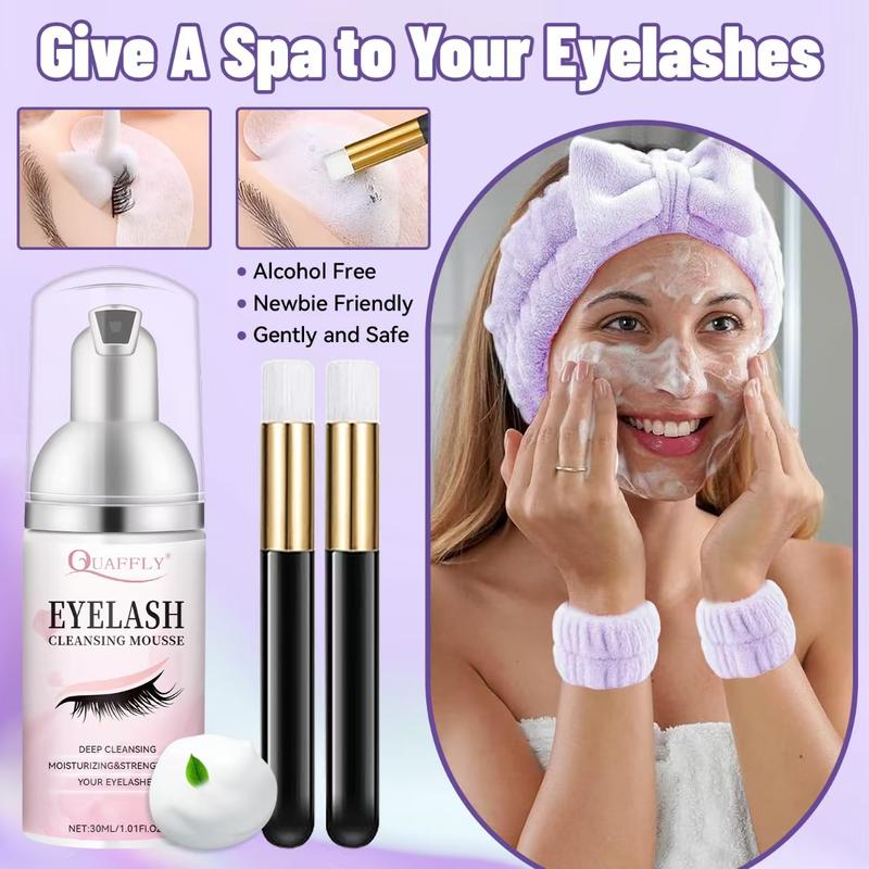 Natural Eyelash Extensions Kit, 1 Set Mixed Length Individual False Eyelashes with Glue, Remover, Eyelash Curler, Headband, Makeup Tool for Beginners, Christmas Gift, Eyelash Glue Extension, Eyelash Enhancements, Christmas Gift Ideas, DIY Cluster Lash