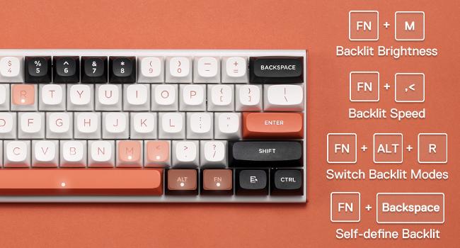 Redragon K683 Rapid Trigger HE Gaming Keyboard, 60% 61 Keys Wired Mechanical Keyboard w/Hyper-Fast Actuation, Dedicated Magnetic Switch, Actuation Point Adjustable, 8K Hz Polling Rate