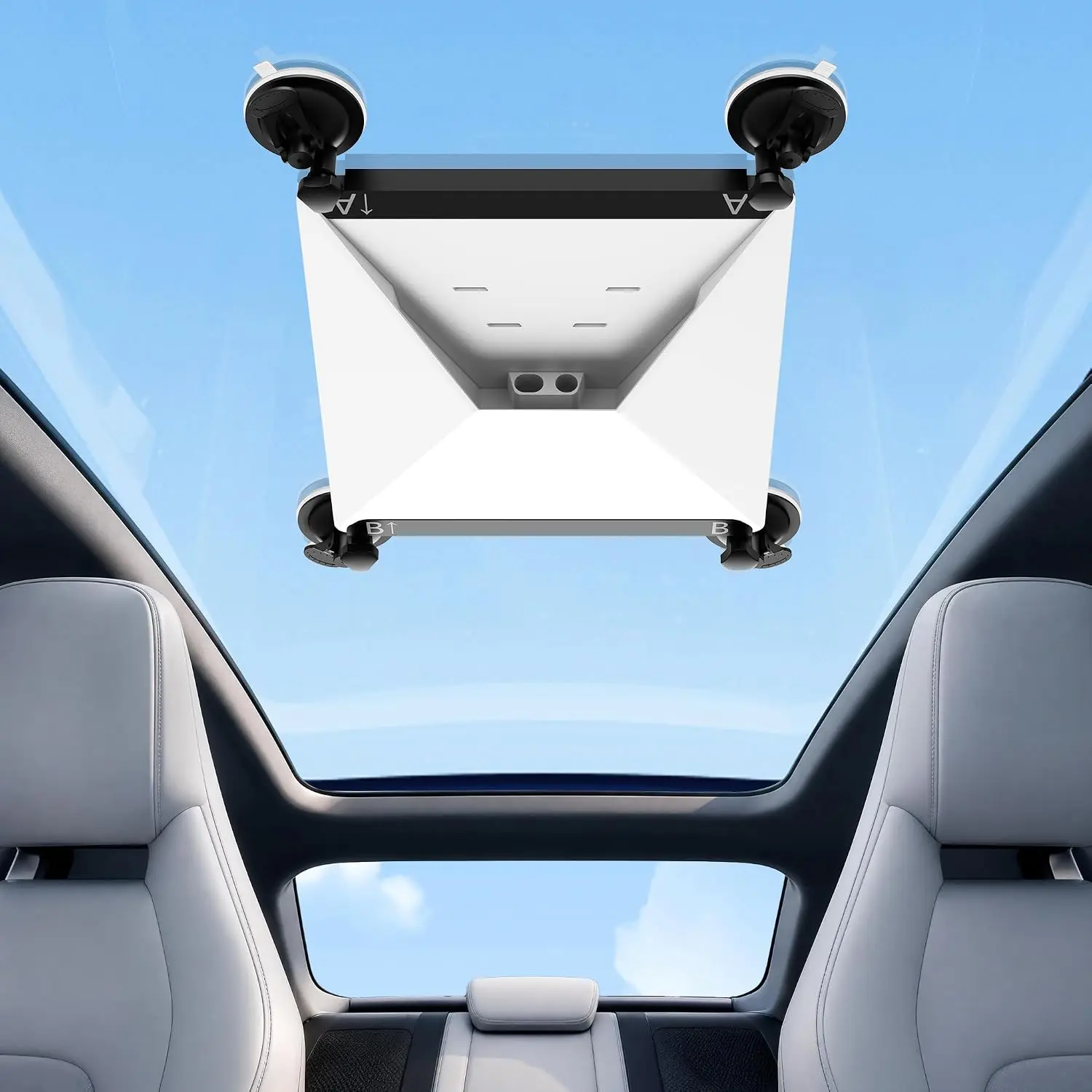 Starlink Mini Mount [True Military-Grade] Starlink Mini Car Mount Suction Cup Holder for Sunroof & Window, Strong Vacuum Base, Starlink Mini Accessories for RV, Boat, Truck(Black)