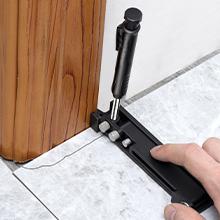 Multi-function Scribing Tool- Construction Pencil- Aluminum Alloy Scribe Tool with Deep Hole Pencil,DIY Woodworking Scribe Gauge Scriber Line Maker Measuring Tool,Gifts For Men(5.5Inch BLACK)