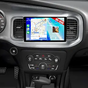 4G+64G Android Car Stereo for Dodge Challenger Charger 2015-2021 Wireless CarPlay Android Auto 9” Incell 1280 * 720 Touchscreen Bluetooth 5.0 GPS FM/RDS EQ Mirror Link SWC AHD Rear Camera
