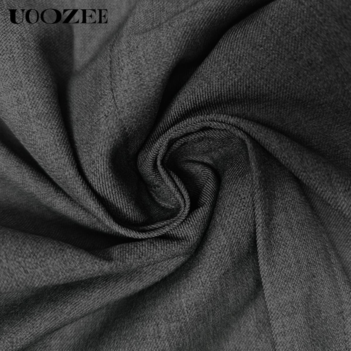 UOOZEE Women's Loose Wide Pants High-Waisted Pleated Split-Front Pants Trousers No belt Bottom Fitted Womenswear Basic pants women work outfits women interview outfits