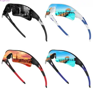 4 PCS Unisex HD Cycling Goggles, Windproof UV400 Anti-Glare Sports Sunglasses, Lightweight Shatterproof Professional Outdoor Eyewear for Cycling, Running, Fishing, Hiking & Daily Use
