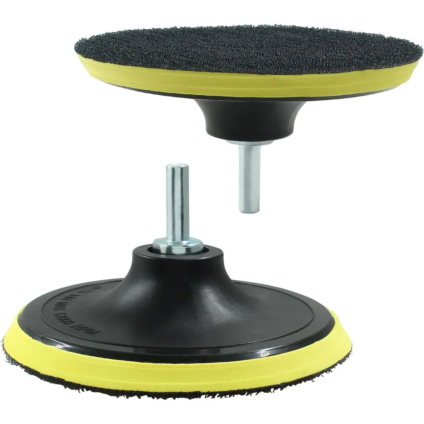 2 Pack 5 Inch Hook and Loop Backing Pads with M10 Thread Drill Adapter,  Orbital Sander Polisher Buffer Backing Plate for Sanding Discs  Sponge Pad