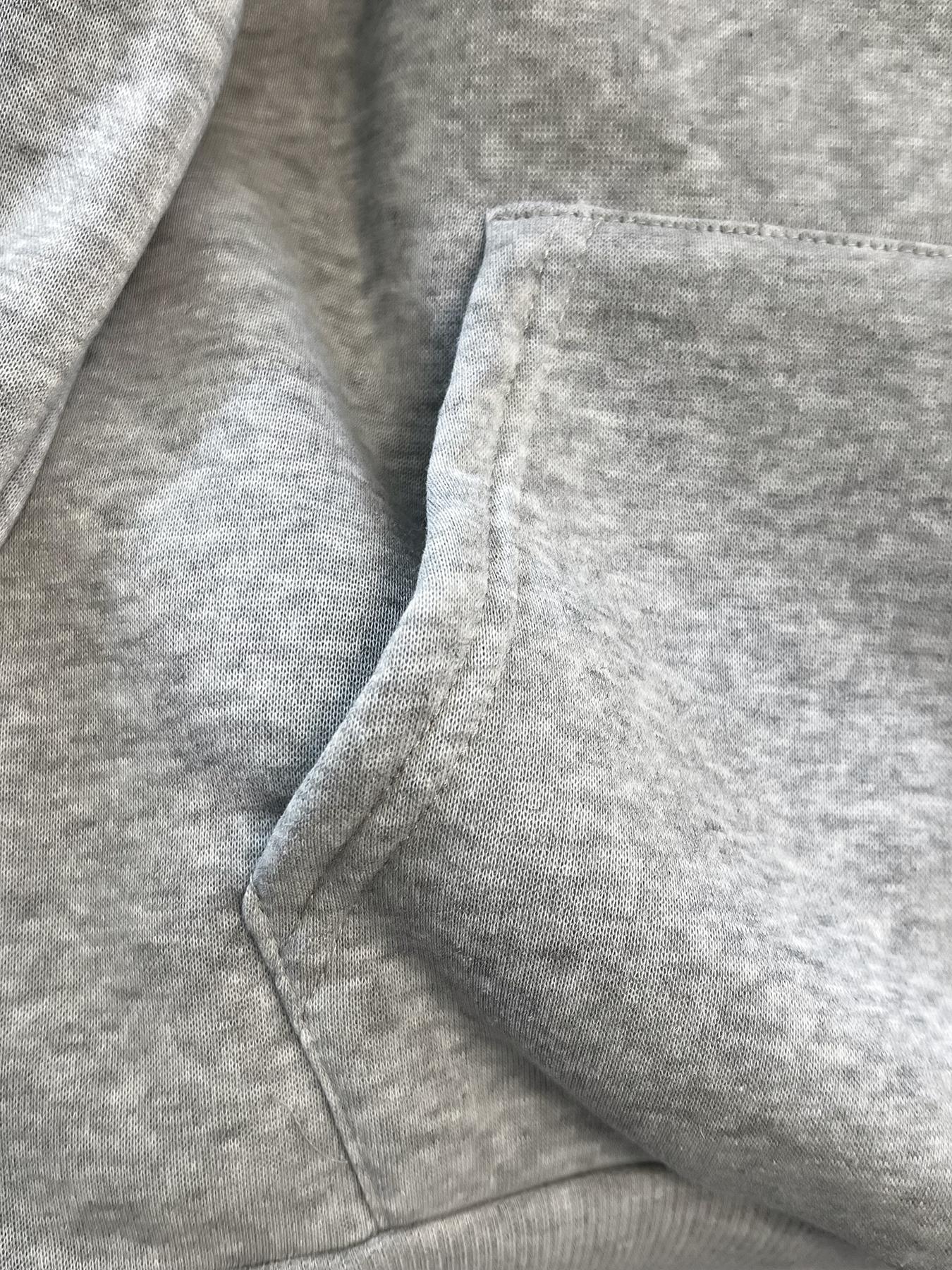 Women's Solid Color Drawstring Pocket Hoodie, Casual Minimalist Loose Basic Knit Long Sleeve Hooded Sweatshirt for Fall & Winter, Women's Clothes for Daily Wear, Womenswear