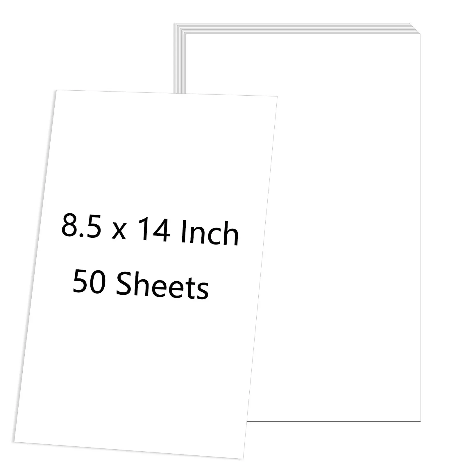 8.5x14 Legal Blank Paper, 28 lb Heavyweight Multipurpose Printer Paper, 50 Sheets/100 Pages Loose Leaf Paper Perfect for Home, Office, School, Legal Document Printing Office Stationery Supplies