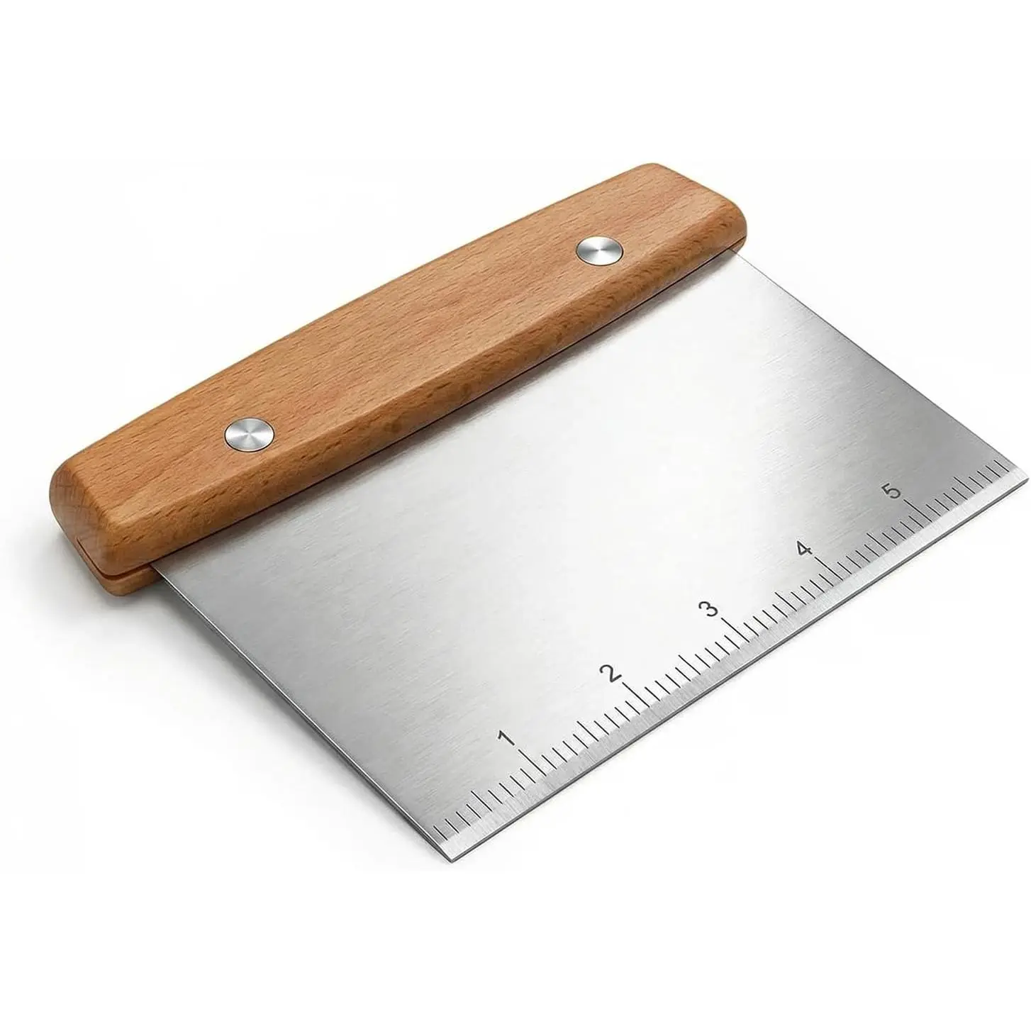 Dough , Kitchen Scraper,  Scraper, Multipurpose Pastry Pizza Baking Cooking  Board, Bench Scraper Kitchen Tool, Stainless Steel Metal Griddle Scraper  Tool