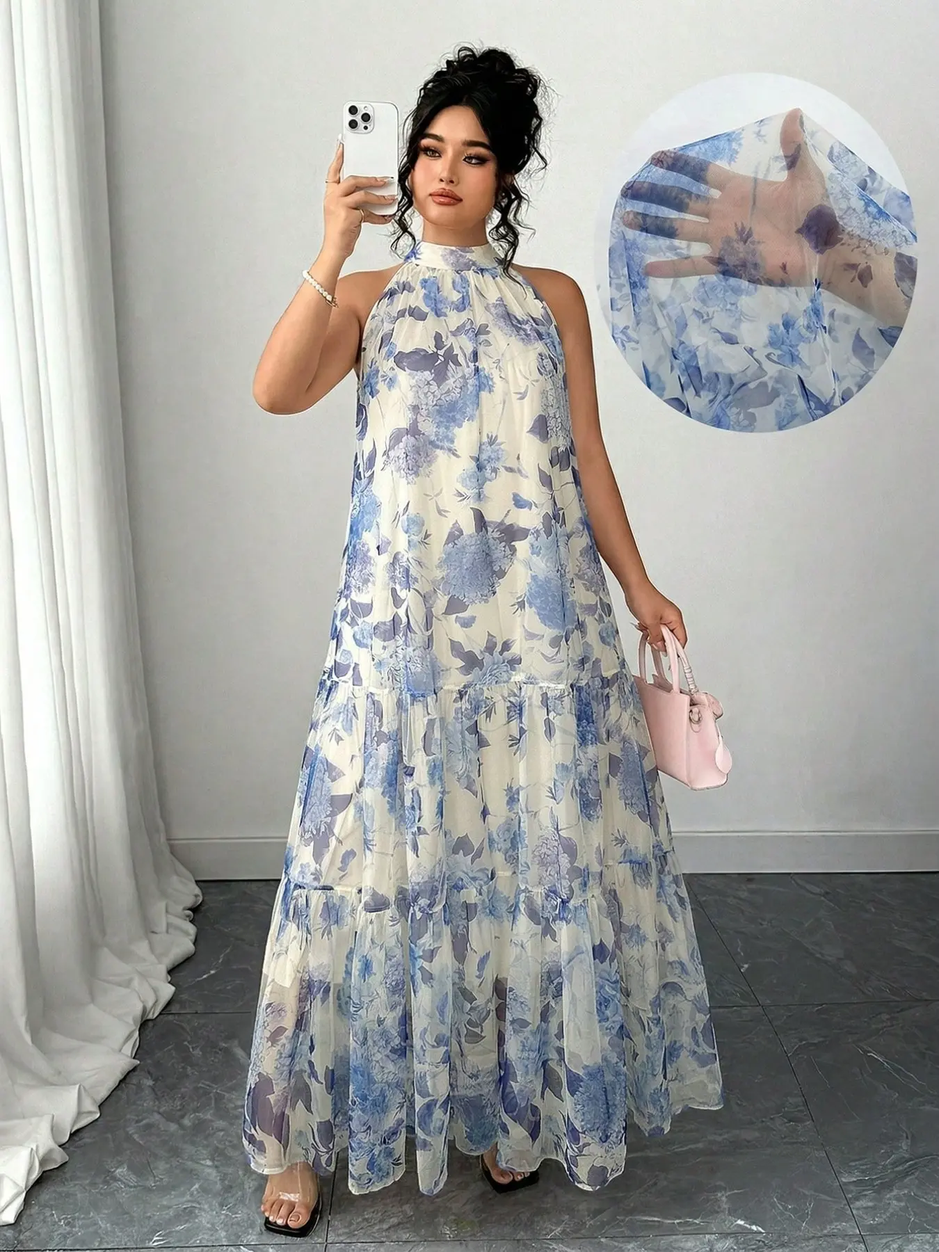 Elegant Chiffon Dress for Women, Fashionable Style, Graceful Design, Perfect for Special Occasions, Ladies' Chic Choice