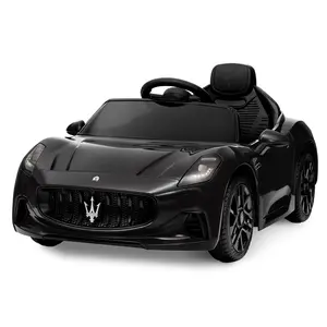 12V Ride-On Car – Battery Powered, Remote Control, Spring Suspension, LED Lights, USB Music – Safe Electric Toy Vehicle for Toddlers