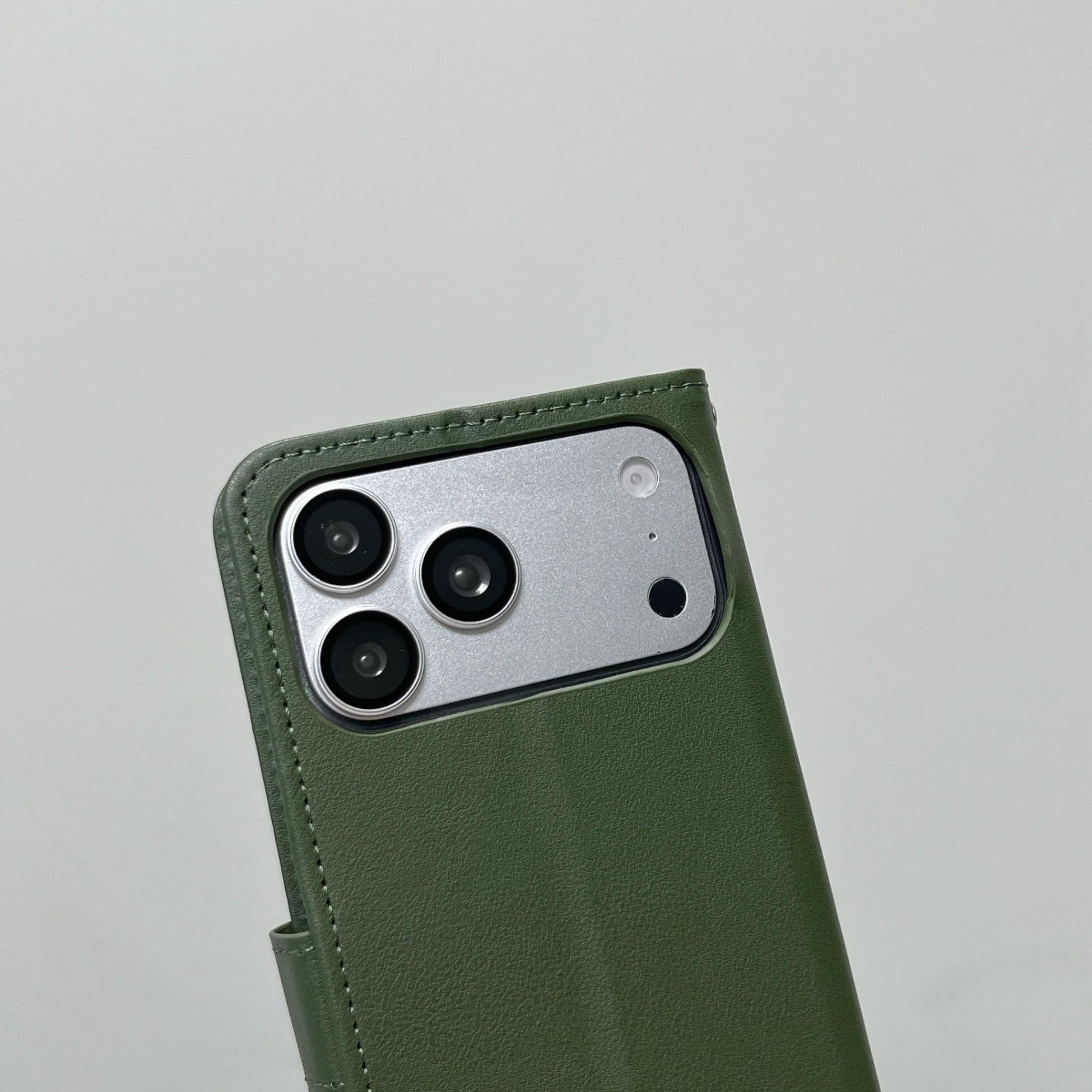 Luxury Leather Flip Wallet Case for Men, Kickstand Card Holder, Shockproof Folio Cover for iPhone 17 Pro Max 16 Pro Max 15 14 13 12 11