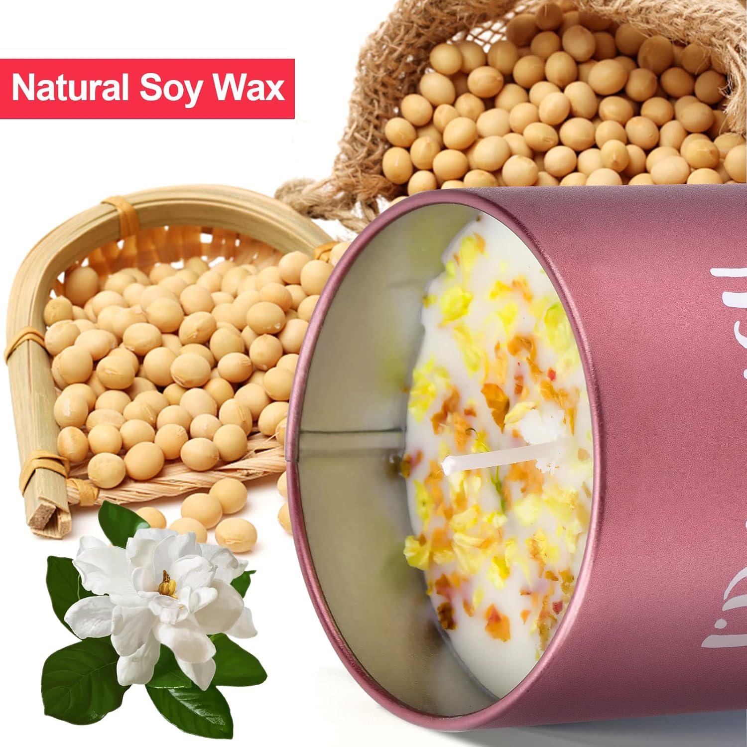 Scented Candle Gift for Women Mom – Mother’s Day Birthday Valentine’s Christmas Stocking Stuffer for Wife Sister Girlfriend Galentines Friendship Anniversary