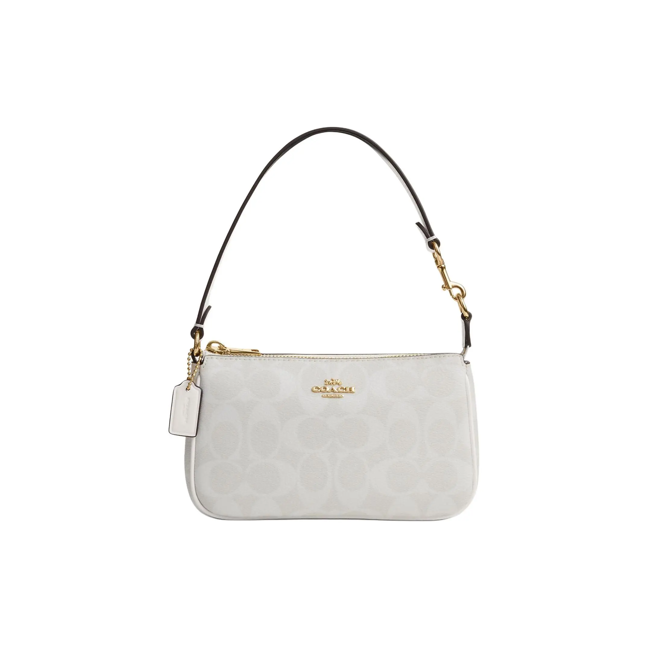 Coach Nolita 19 Vintage Monogram Canvas Crossbody Bag for Women, Classic Style in Chalk White