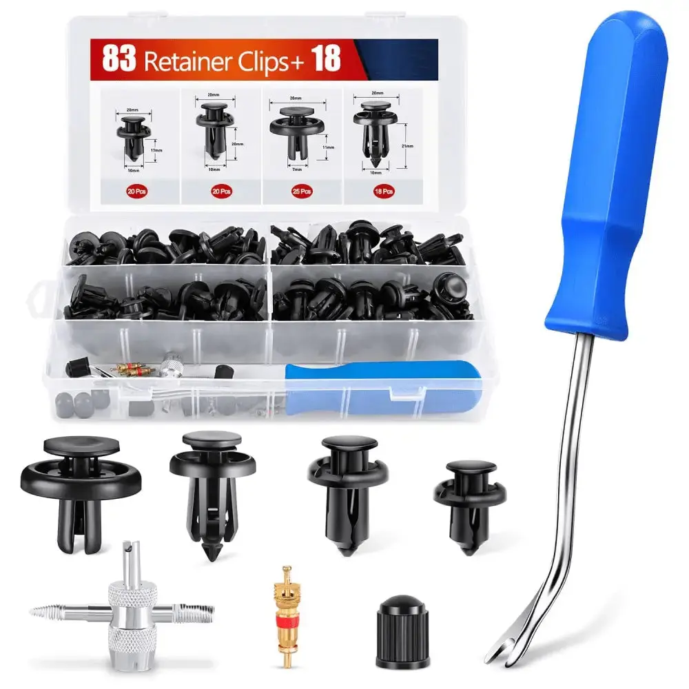 Nilight 121 Pcs Bumper Retainer Clips Car Push Retainer Kit