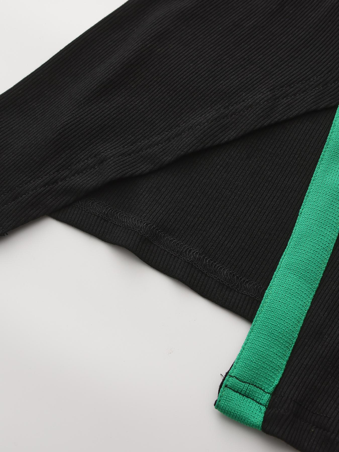 UOOZEE women's fashion casual tight solid color slit high collar sweater, simple and design sense, daily comfort, elastic fabric, comfortable and breathable, slim fit and figure showing Black Long Sleeve Basic Tops Knitwear outfits