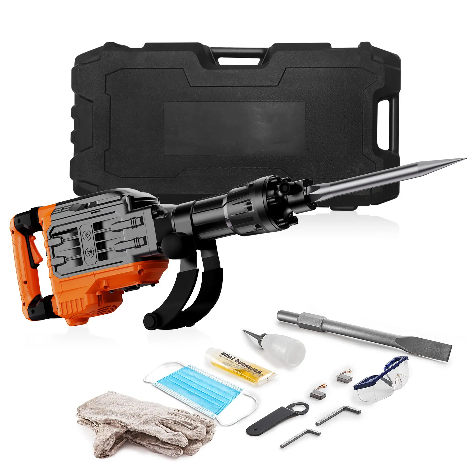 3500W Demolition Hammer Jack, Concrete Breaker Jack Hammer for Home Improvement & Building Supplies