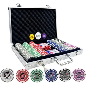 Poker Chips with Numbers Poker Chips Set with Aluminum Travel Case 11 Gram Casino Poker Set for Texas Holdem Blackjack