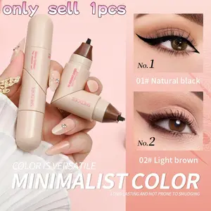 Dual-Ended Eyeliner Pen, Waterproof & Sweatproof, & Colors, Perfect for Daily Commute & Parties, Easy Precision Makeup
