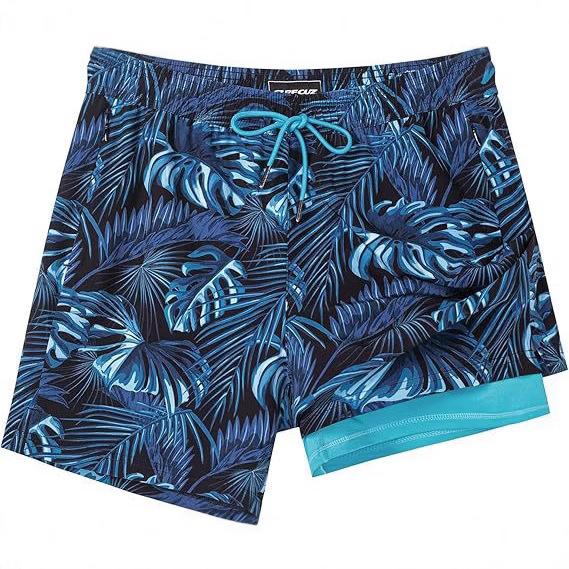 Men's Beach Shorts with Mesh Lining Quick Dry Swimwear, Hawaiian Style Pockets quick dry swim trunk wetsuit Women's Compression Volleyball Shorts Quick-Dry Breathable Swim Trunks Camo Camouflage Swimsuit Bikini Set