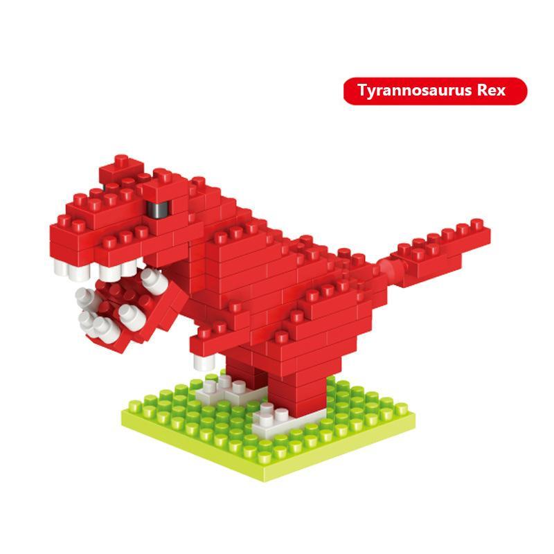 Mini Dinosaur Building Blocks Set, 5Pcs Nano Micro Bricks Dinosaur Model Kit, STEM Educational Toy for Kids, DIY Assembly Puzzle Gift for Boys & Girls