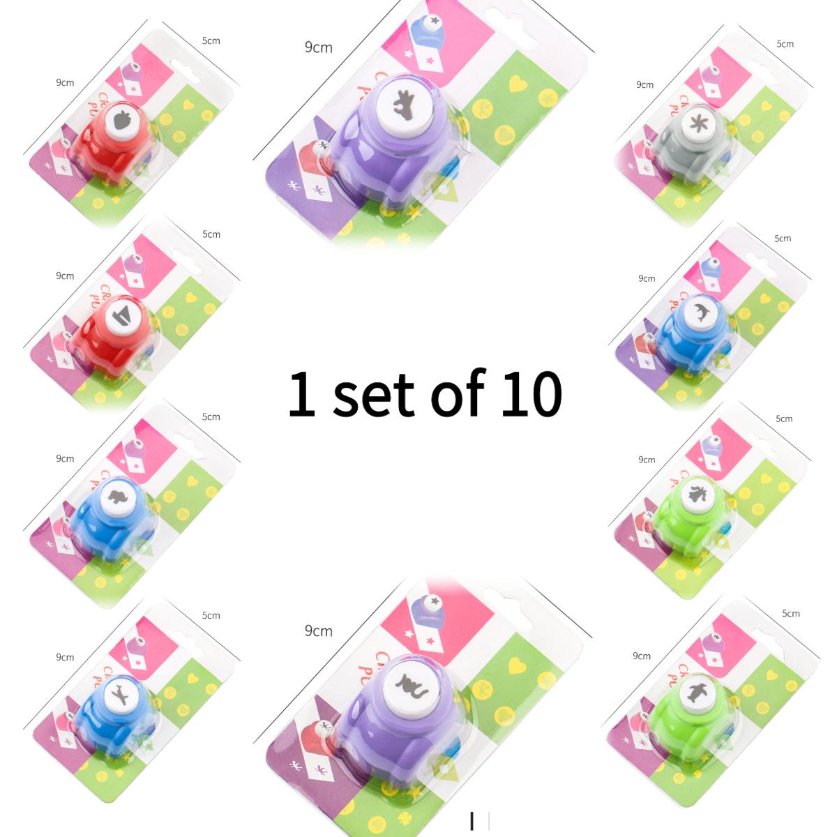 4 models, each with 10 small embossing tools, simple embossing tool, multiple patterns, ABS case, DIY embossing greeting cards, notes, hand copied newspapers, photo albums, decorative paintings other gift embossing tools