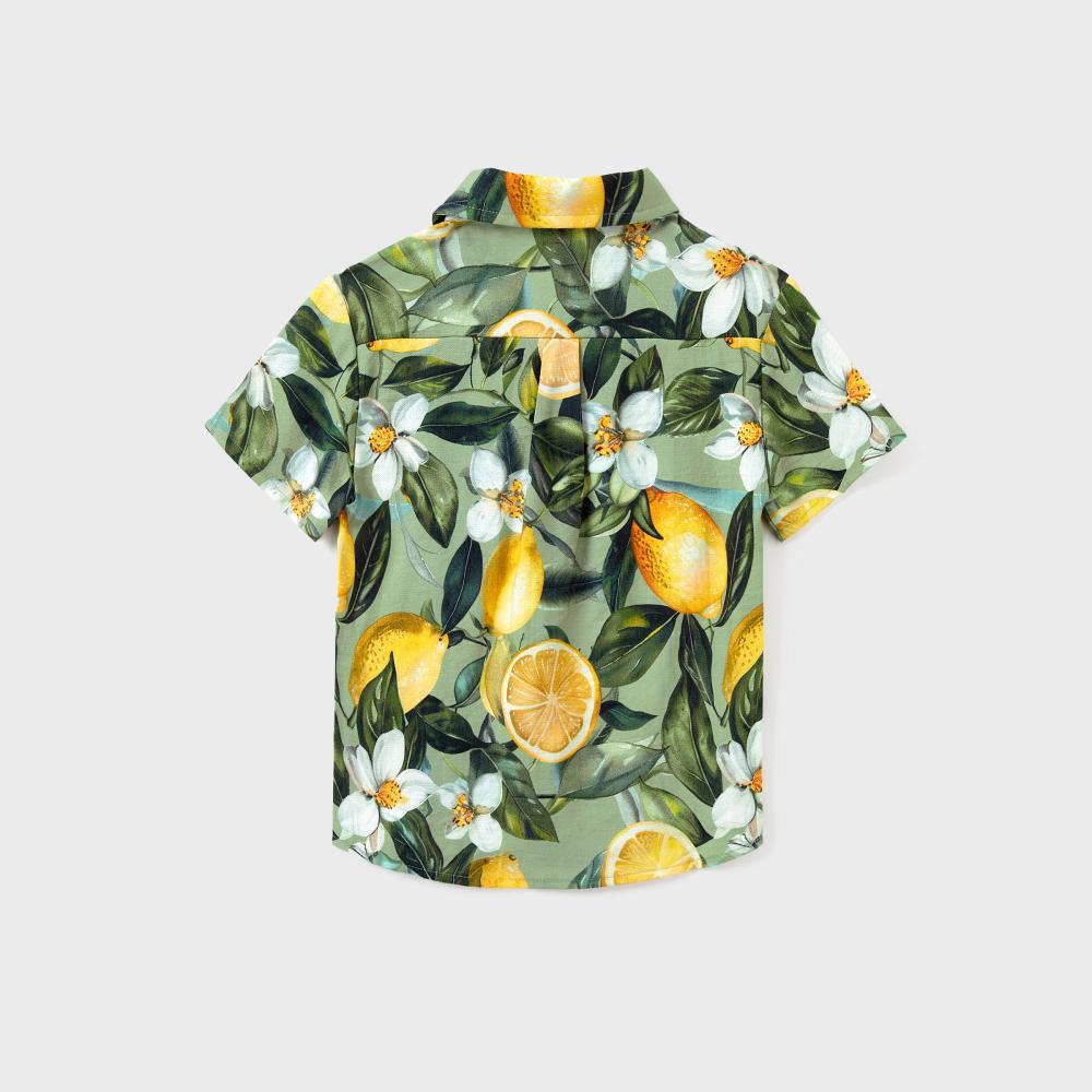 PatPat Matching Family Outfits – Lemon Print Hawaiian Shirts & Summer Dresses – Tropical Vacation Clothes for Men, Women & Kids Spingtok
