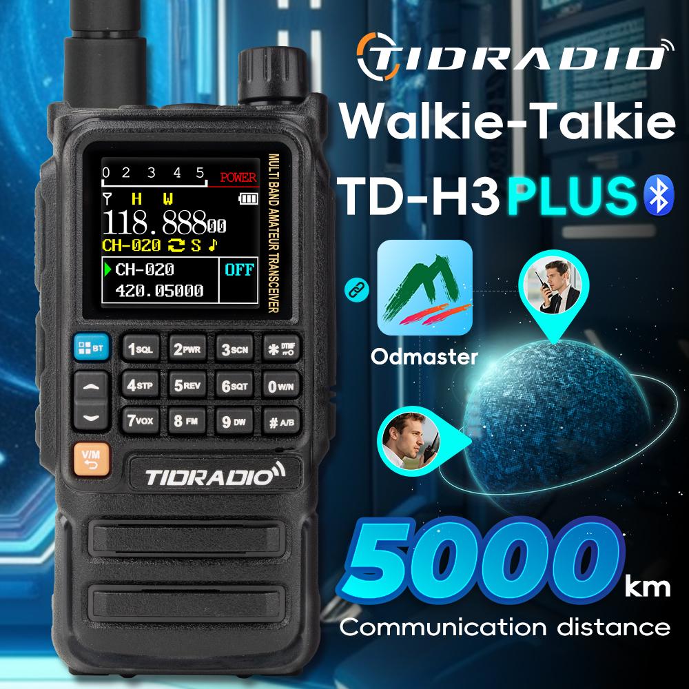 New TIDRADIO H3 Plus Beta Version Global Walkie Talkie Repeater Bluetooth Answerphone Air Band Long Range Radio