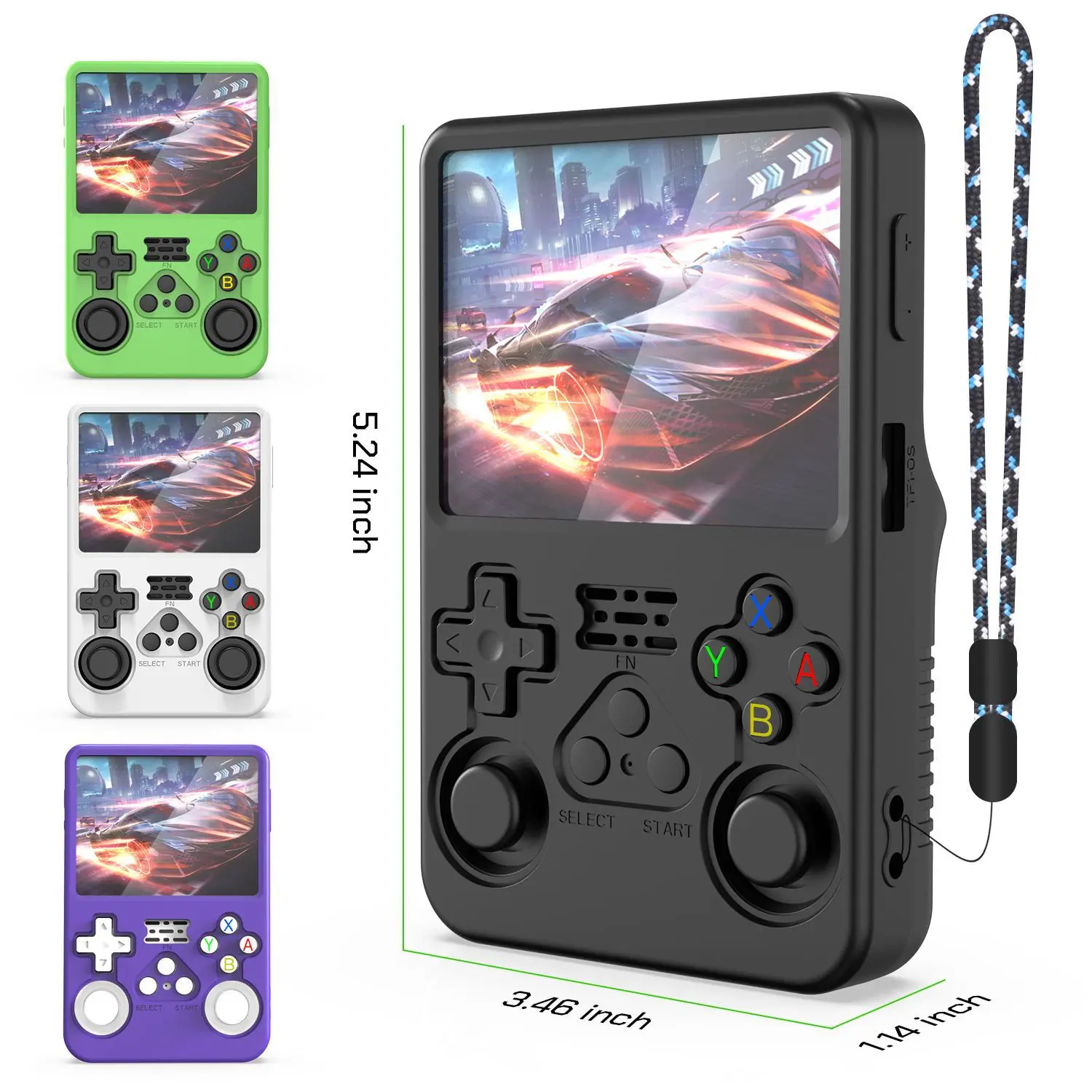 Silicone Protective Case & Dustproof Storage Box Compatible with ANBERNIC R36S  / R36 Ultra / R36 Max2 / X36Handheld Retro Game Console, Soft Silicone Cover