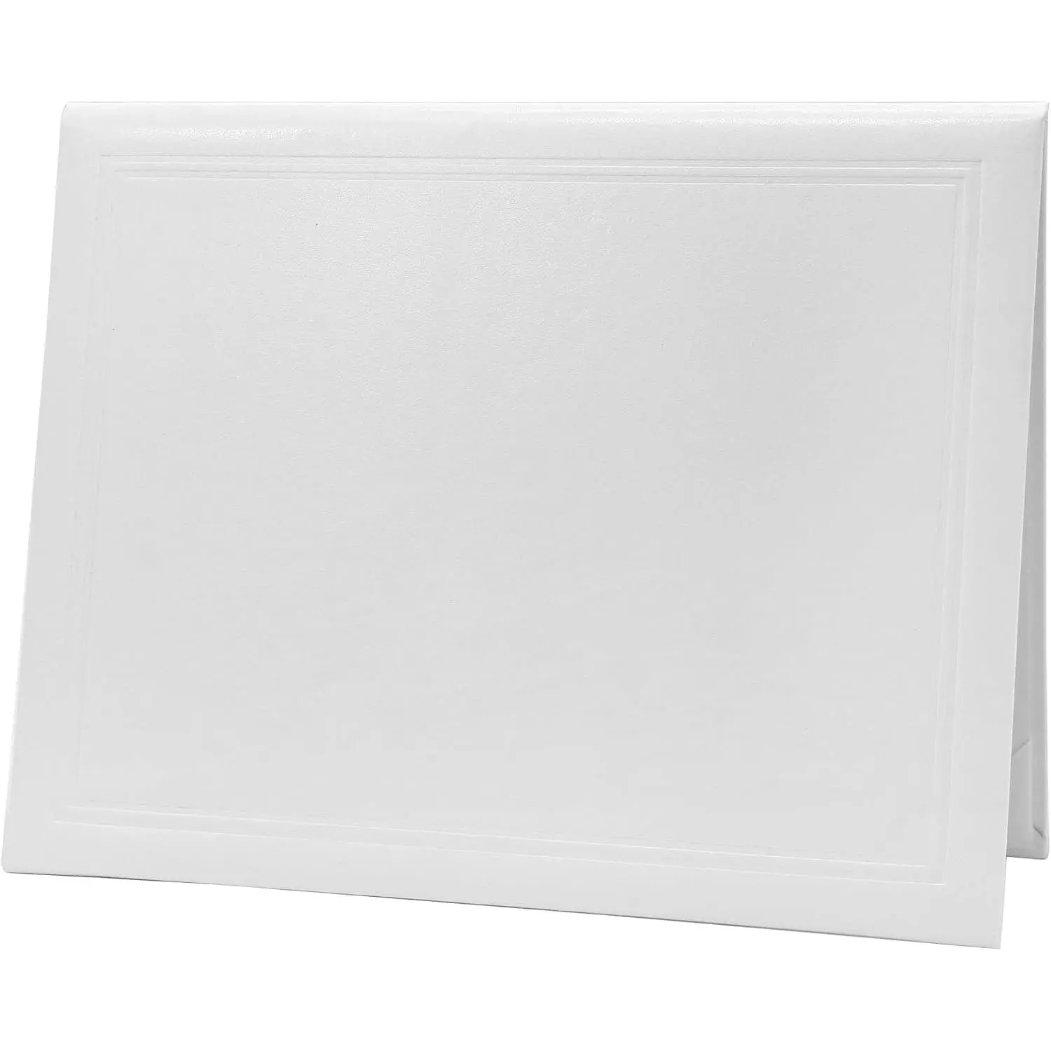 Diploma Cover 8.5x11 Graduation Covers Certificate Document Holder Smooth Leather Letter Size White