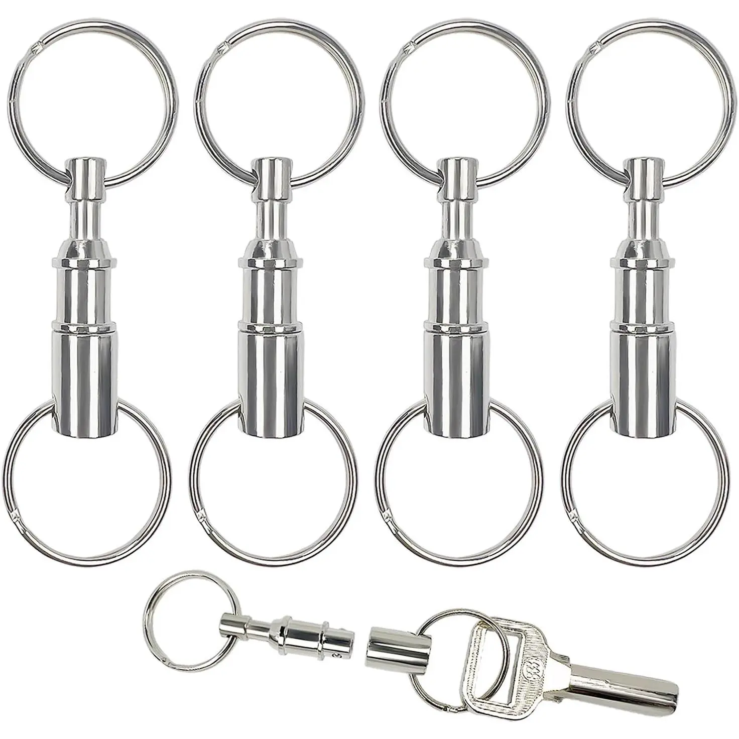 4 Pack Quick Release  Detachable Pull Apart   Pull Apart Key Chain()