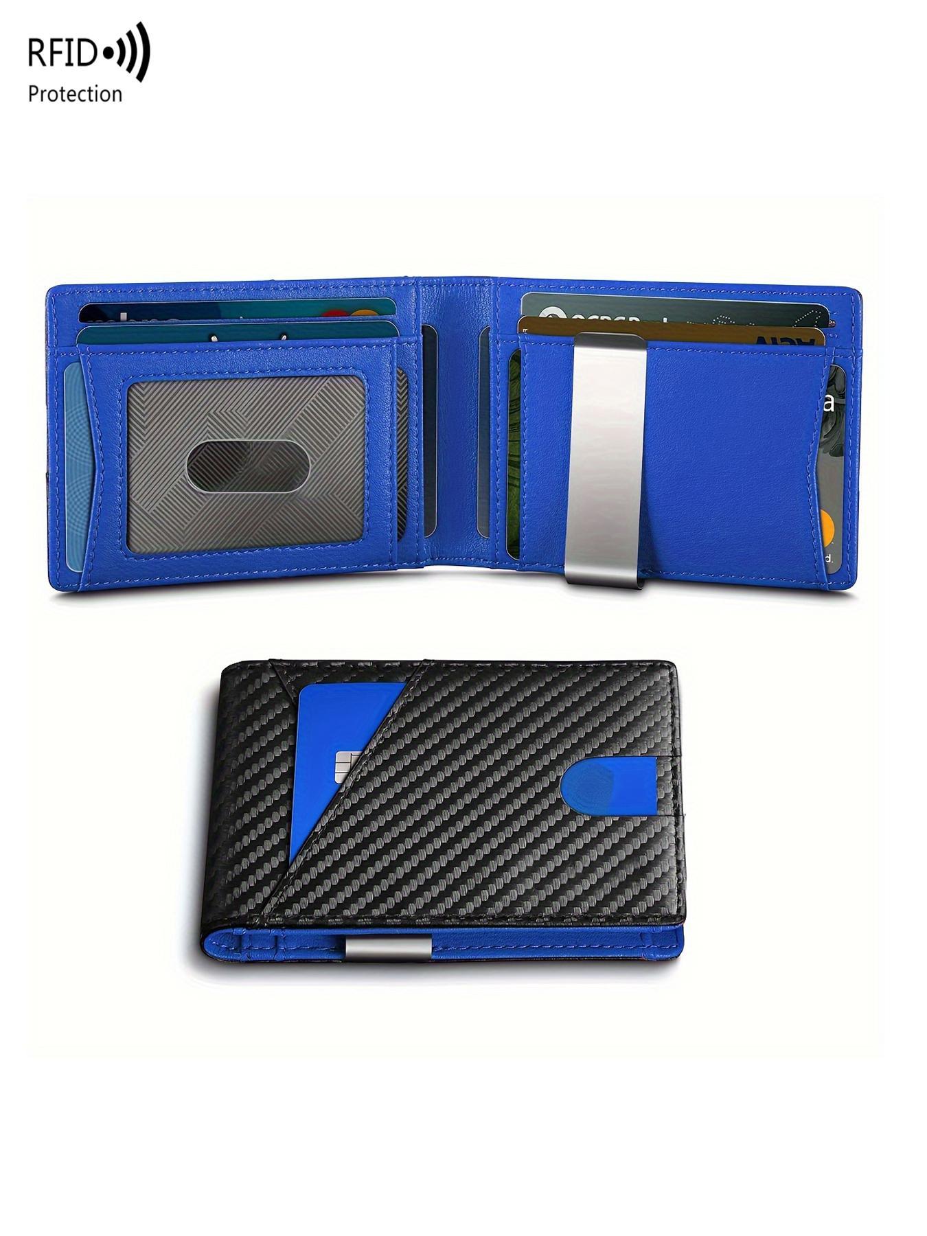 Father's Day Gifts, Men's Minimalist Carbon Fiber CardHolder, RFlD Blocking Card Holder, Slim Wallet, CompactDesign Card Protector for Daily & Travel Use, Rfid Card Holder, Rfid Card Slots, Christmas Gift, Valentine's Day Gift, Ideal Gift