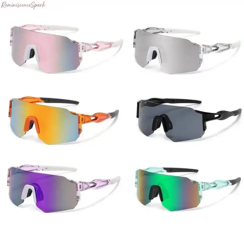 Unisex Wrap Around Sports Glasses, Lightweight Eyewear with Universal Fit and UV Shielding, Windproof for Road Cycling & Mountain Biking