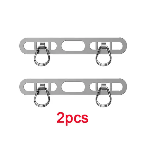 2pcs New iPhone Phone Lanyard Clips, Stainless Steel Side Clip Dual Buckle, Metal Connector with Pad, Durable and Stylish Accessory, Cell Phone Charms