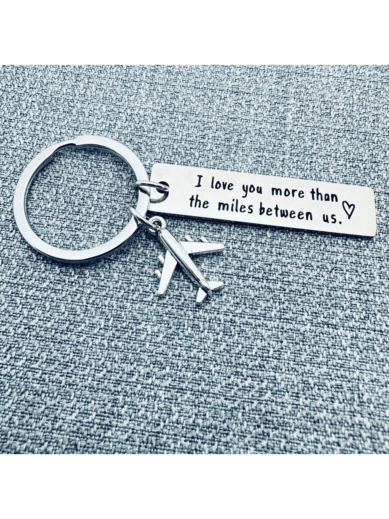 Couple Keychains, Long Distance Love Gifts for Boyfriends and Girlfriends, I Love You More Than the Distance Between Us, Couples Going Out Gifts, Birthdays Anniversaries Valentine's Day Gifts