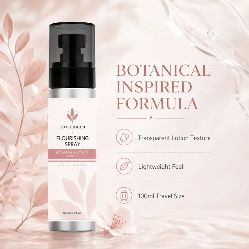 Flourishing Spray, Botanical Infusion, Daily Skin Refresh, 100ml