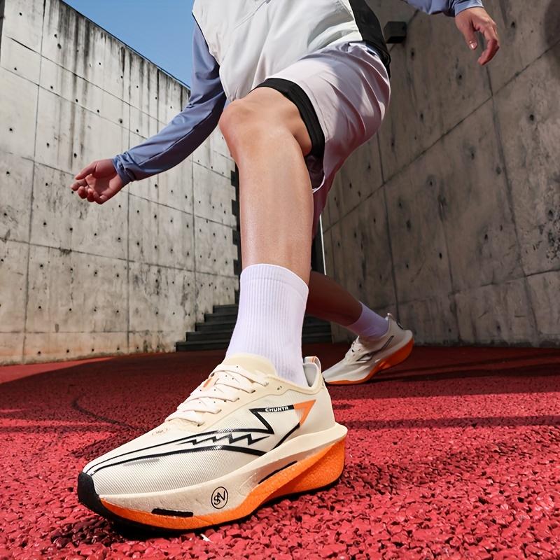 (New)[sneakers] Men'S Running Shoes That Are Lightweight And Breathable, Designed for Road Racing; Outdoor Marathon Training Footwear with Laces for Adults; Low-Top Athletic Shoes Suitable for Fitness And Workouts; Slip-Resistant And Durable Shoes Ideal