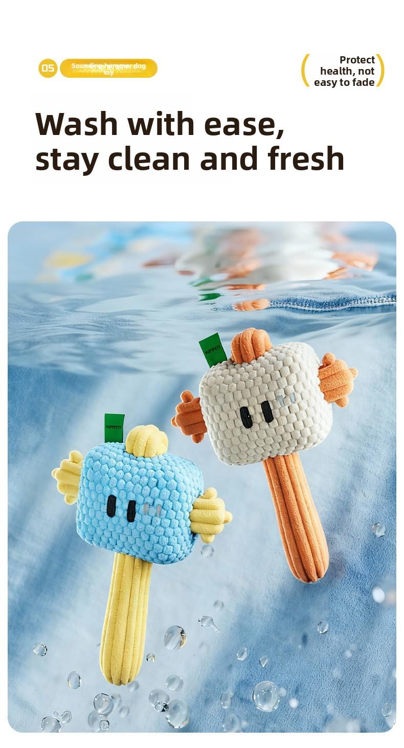 Dog Toy Whack-A-Mole Hammer Toy Chew Sound Interactive Durable Dog Toy Pet Plush Toy Wholesale