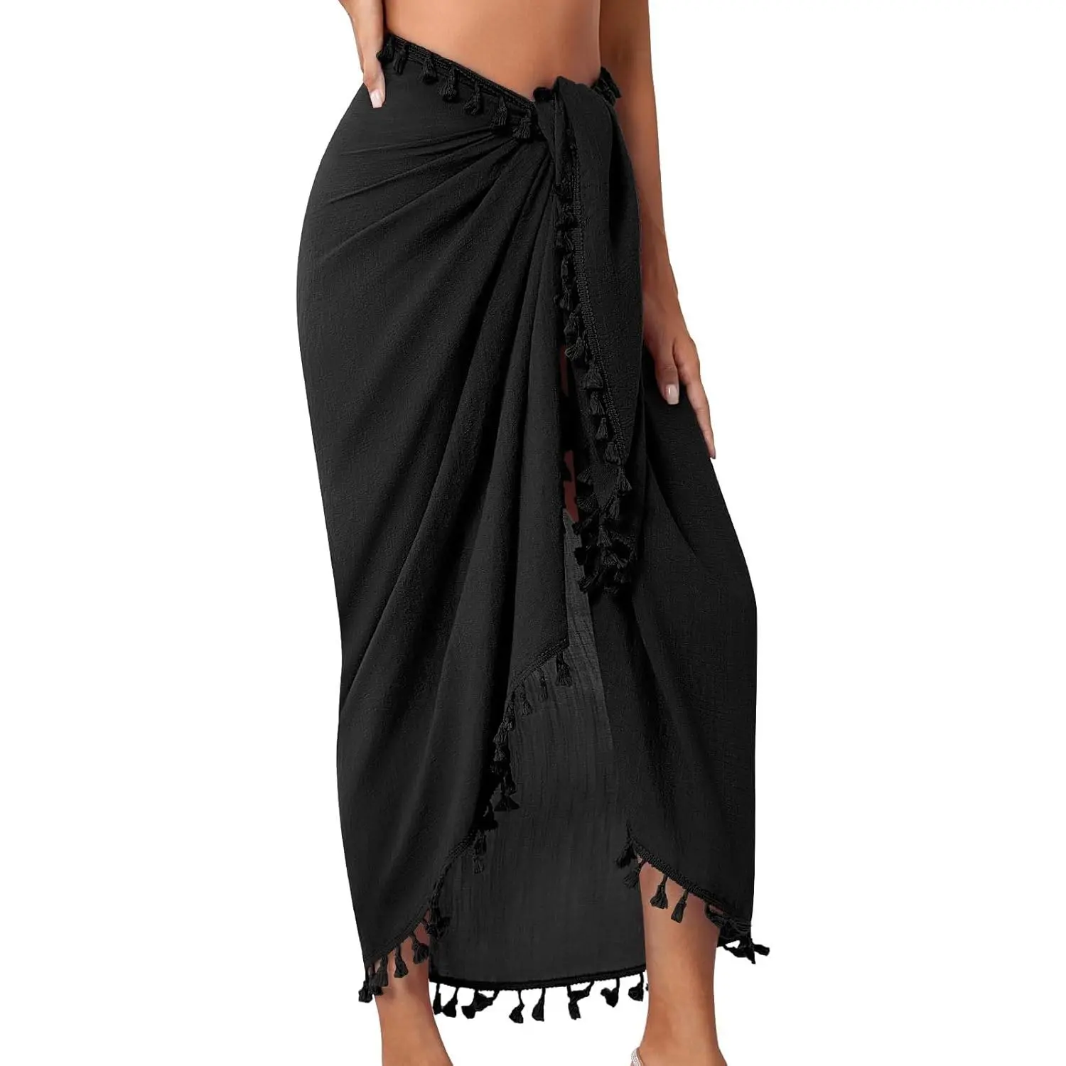 QIANXIZHAN Women's Swimsuit Cover Up,Beach Sarong Wrap Bottom Coverup for Women Short Skirt
