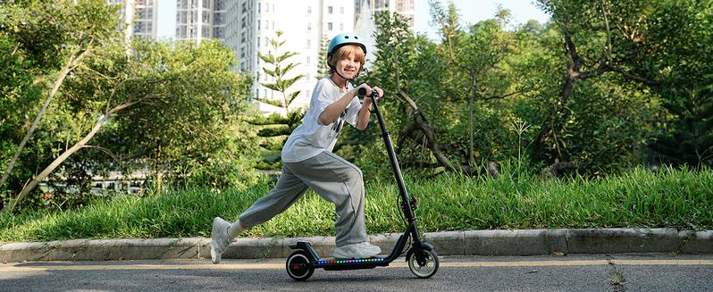 [Black Friday]I-k3 Max & I-k3 Pro Electric Scooter For Kids 200W/150W Motor 3-Level Height Adjustment, Dual Brakes, Colorful Lights, Smart Display & Ideal Gift for Kids Ages 6-14
