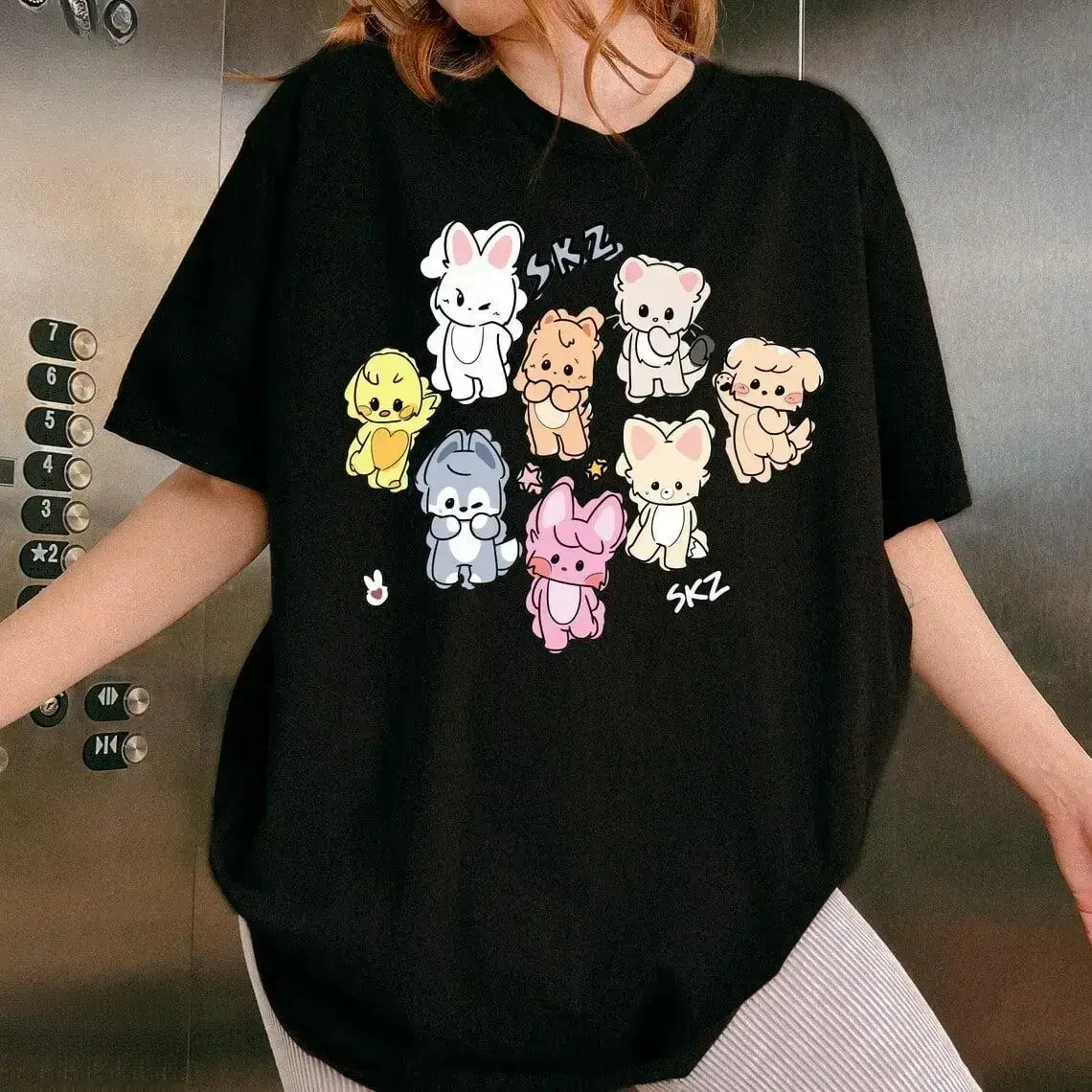 Adult SKZ Shirts, Chibi Characters Shirts, Music Lover Gift, Album Shirts, Gift For Fam