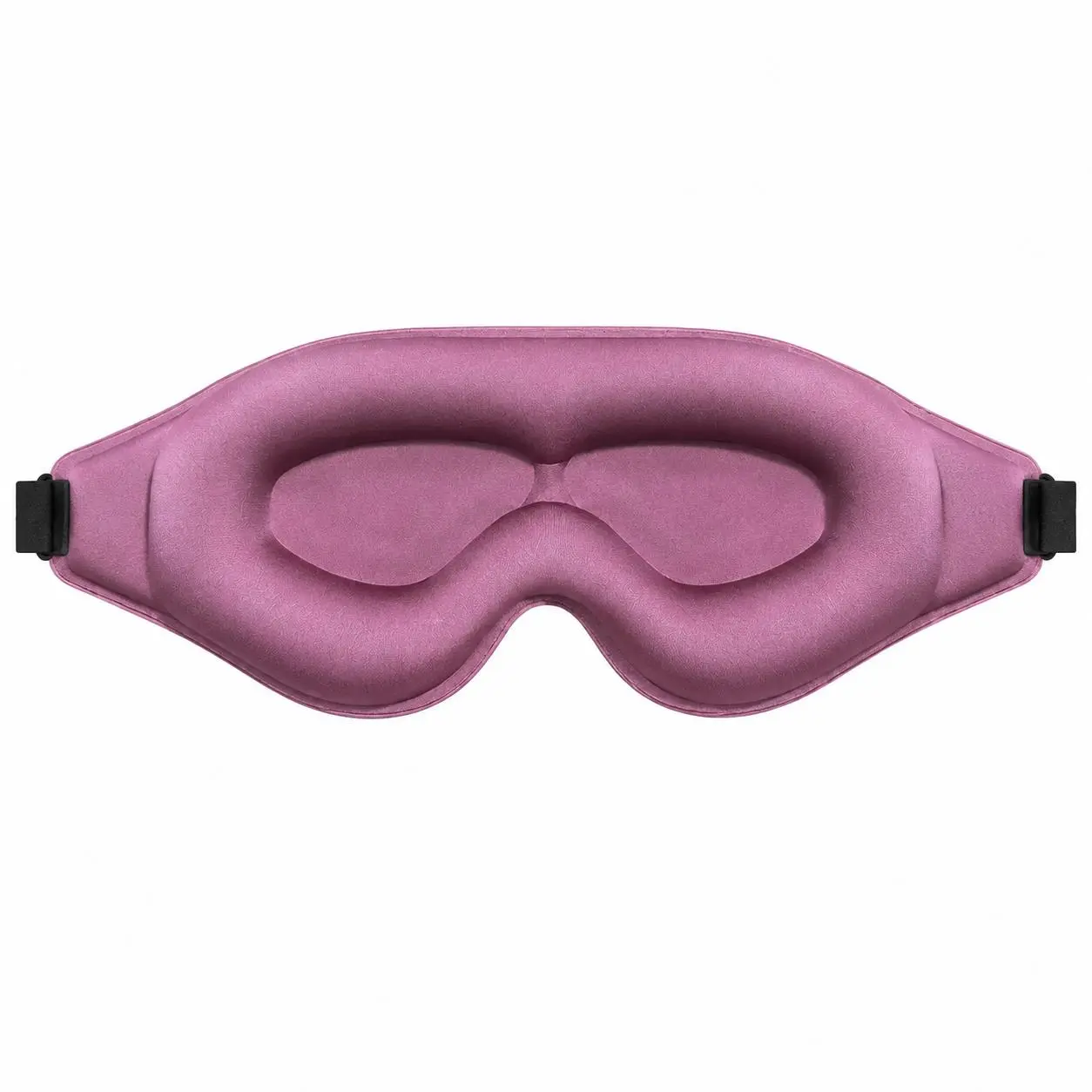 Premium 3D Contoured Sleep Mask - Integrated Earplugs, Adjustable Strap, Soft Nose Bridge Pad, Total Light-Blocking Fabric, Adjustable Strap, Ideal for Restful Sleep, Travel, Meditation